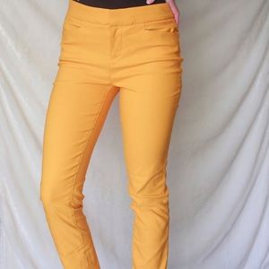 Crosby Mustard Yellow Fitted Pants